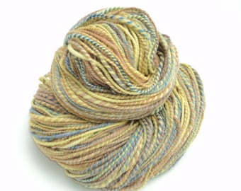 Handspun Yarn, Hand Dyed Wool Yarn, Hand Spun Yarn, Worsted, 256 Yards