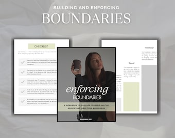 Build Boundaries, Boundaries Workbook, Self-Help E-Book, Reflect on Boundaries, Mental Health