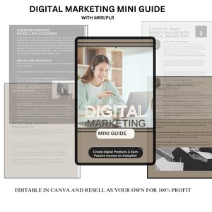 How to succeed in digital marketing and make money online guide Ebook with MRR/PLR resell rights DFY /make money online