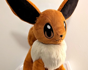 12" Handmade Standing Eevee Plush