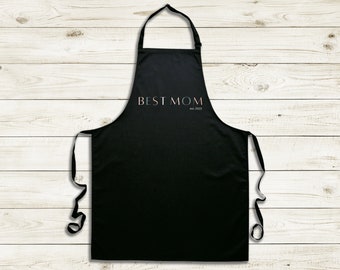 DE - Tablier de cuisine pour la meilleure maman, Meilleure maman, Personnalisable, Fête des Mères, Cadeau pour la mère, Cadeau de la Fête des Mères