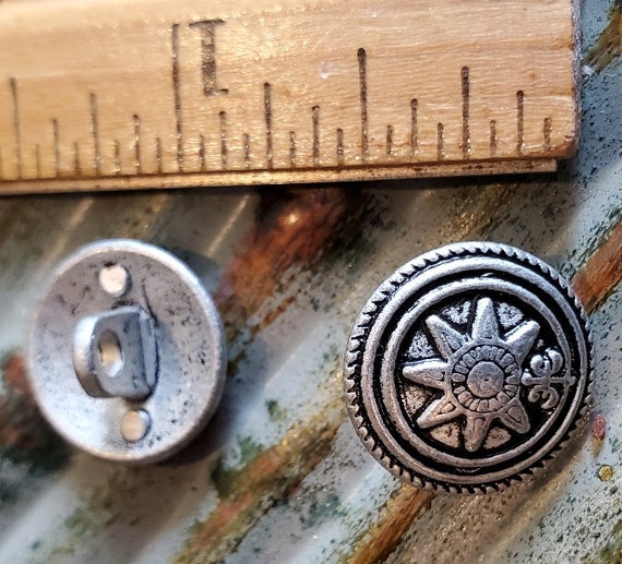 Metal Buttons 5pcs 18mm Antique Bronze Pants Buttons Shank Buttons Coat  Button Jacket Buttons Clothing Button Celtic Buttons 