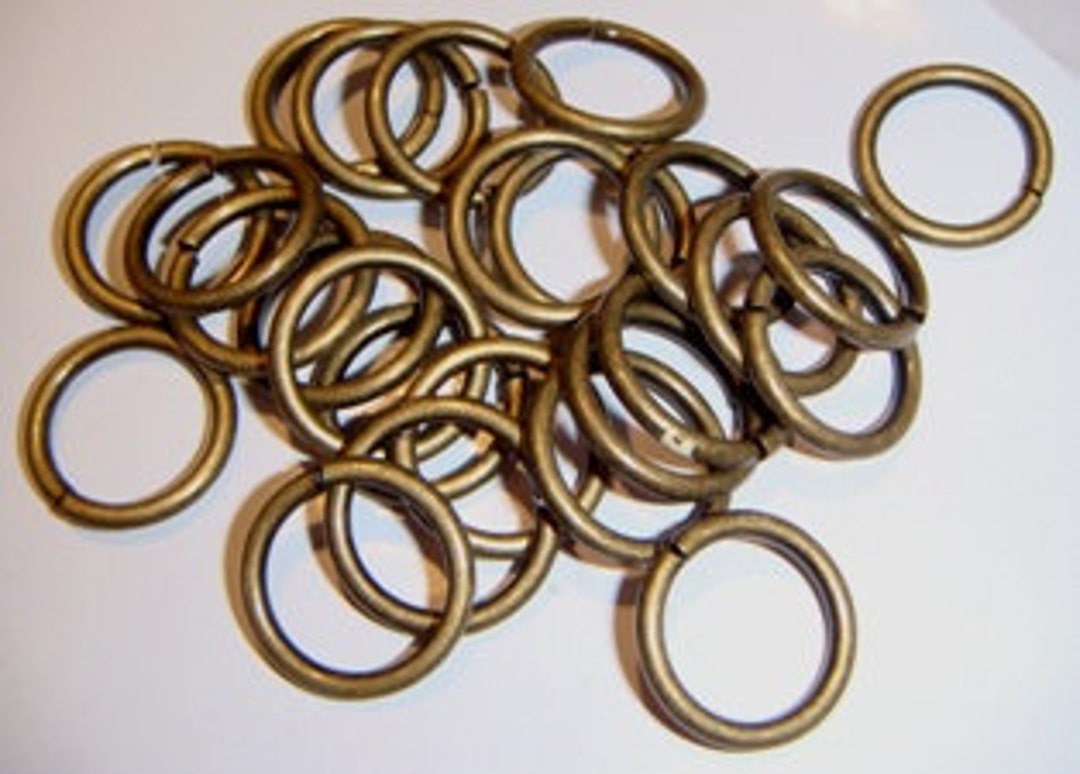 10pc Vintage Thick Jump Rings 22mm Antique Brass Jump Rings Etsy