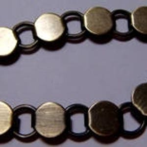 Disk / Loop Bracelet Blank Silver 8 Inch With 9mm Glueable Pads SEE COUPON  