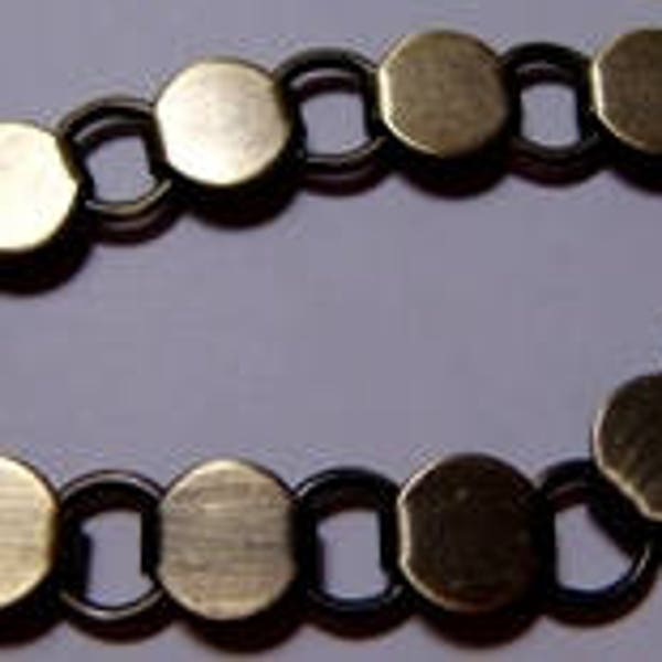 Bracelet Blank, Antiqued Bronze,, 8.25", Adjustable, Glue able Pads, Finding