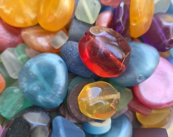 Resin Beads, Grab Bag, Bead Combo, Shiny & Matte, Colorful designs