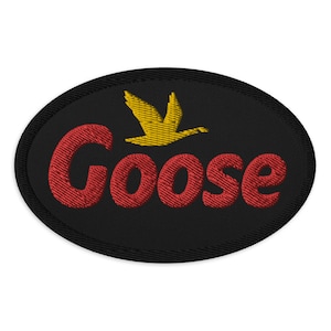 Goose Wawa Parody Embroidered Patch Black