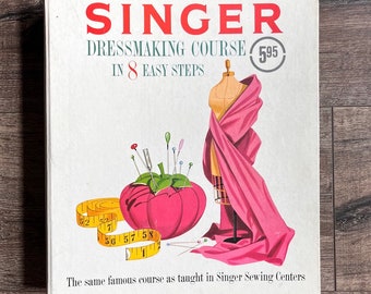 Vintage Singer Dressmaker Book Pattern Design Fashion Guide