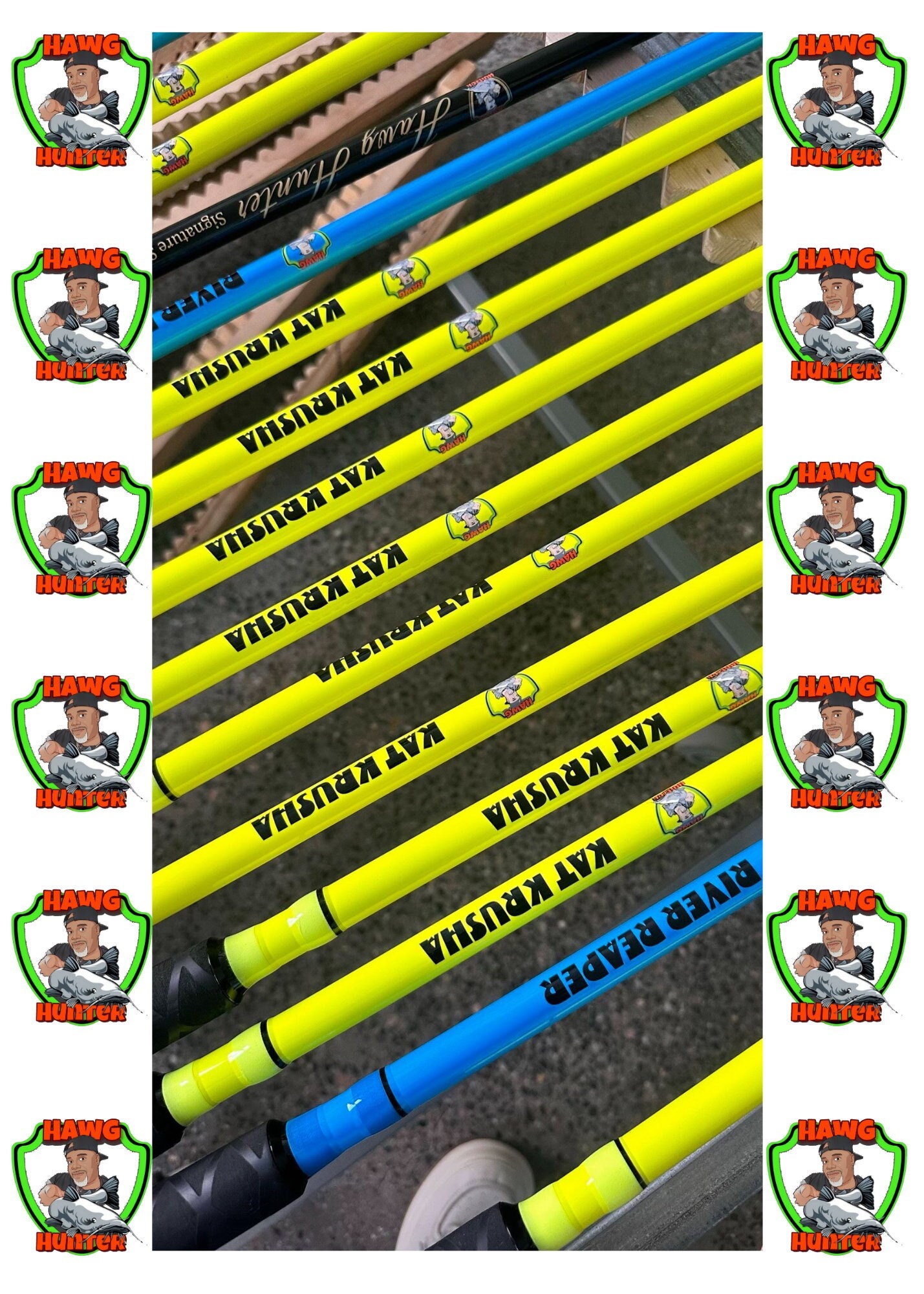 Hawg Hunter 10ft Spinning Rod Etsy