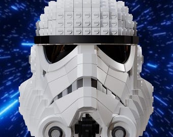 LEGO inspired brick Stormtrooper Star Wars Helmet