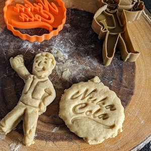 Fallout Cookie Cutter Collection - Nuka Cola Bottle Cap and Vault Boy