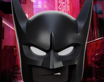 LEGO Batman Beyond Full Size Wearable Helmet - Brick inspired design, multiple faceplates available!