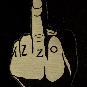 Ozzy Middle Finger - Fully woven patch