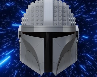 LEGO inspired brick Mandalorian Star Wars Helmet