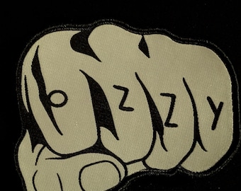 Ozzy Fist Tattoo Woven Patch