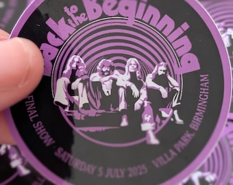Black Sabbath Final Show Back to the Beginning Sticker – Villa Park, Birmingham (3.5cm)