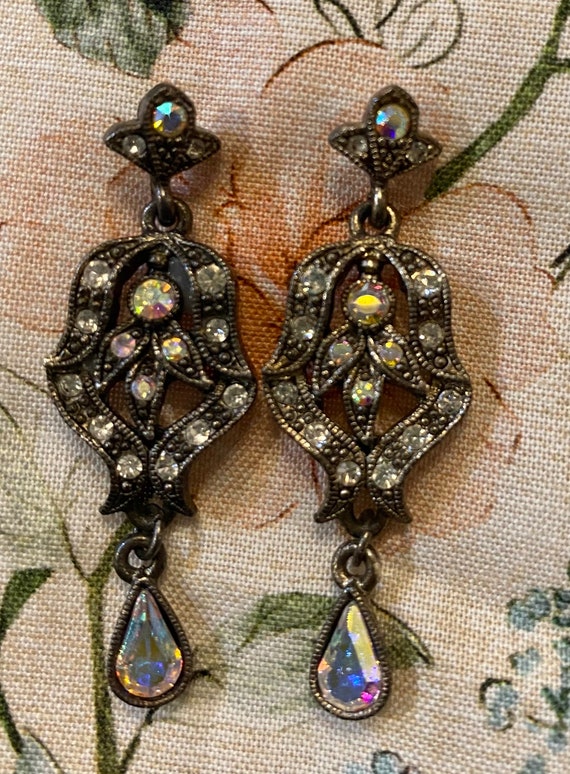 Marcasite Earrings (pierced) - image 1