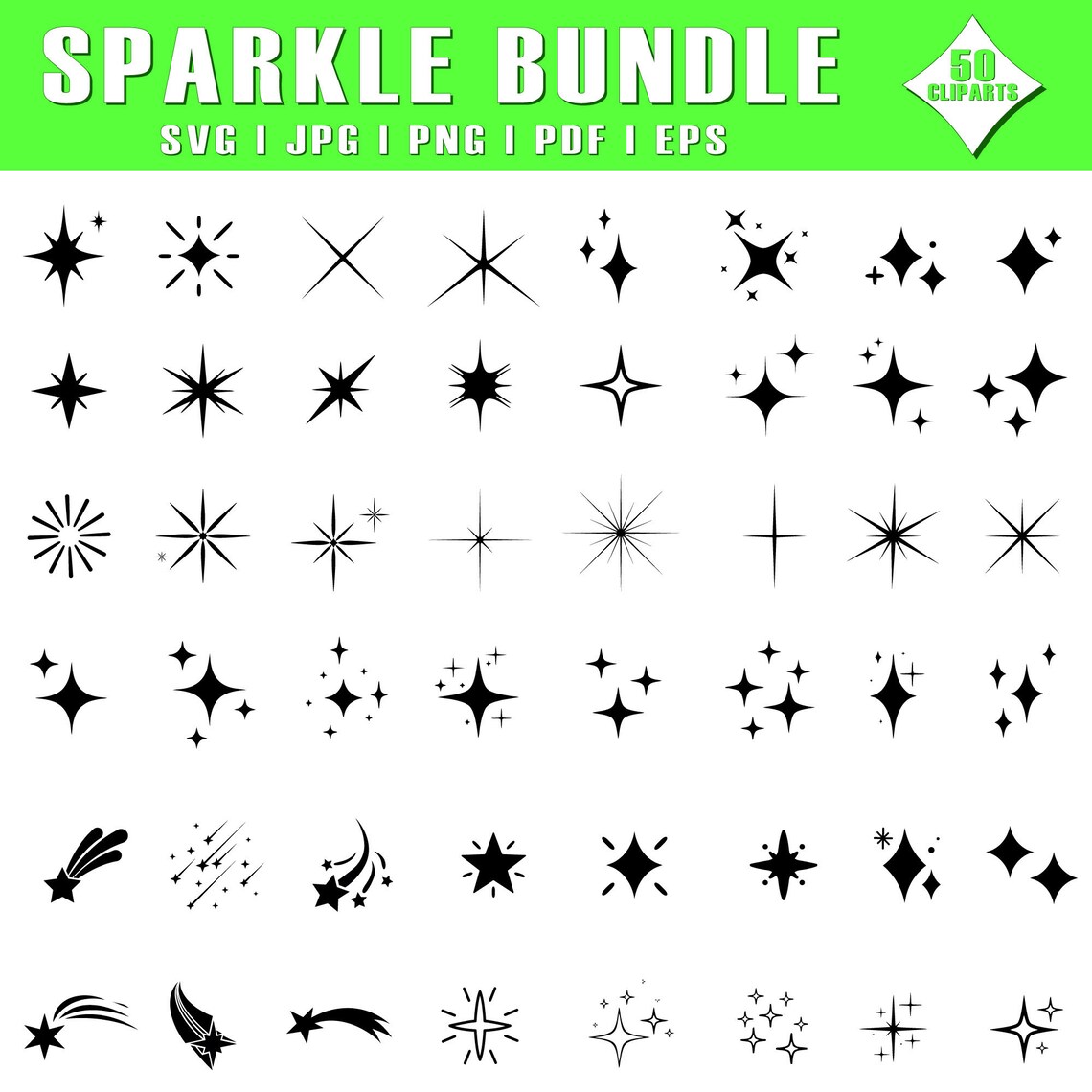 Star Svg Bundles, Glowing Star Png Bundles, Star Clipart, Star Svg ...