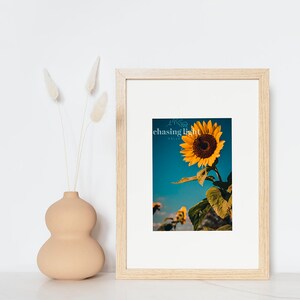 2021 Sunflower No 002, Floral Wall Art, Home Décor, Botanical Art, Moody Florals, Floral Photography, Flower Photography, Sunflowers image 3