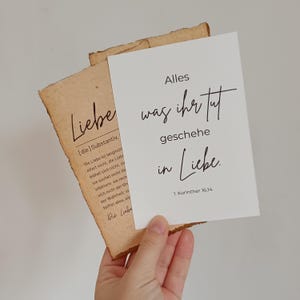 Christliche Postkarten | Valentinstag | Liebe | Aquarellpapier | Geschenkidee
