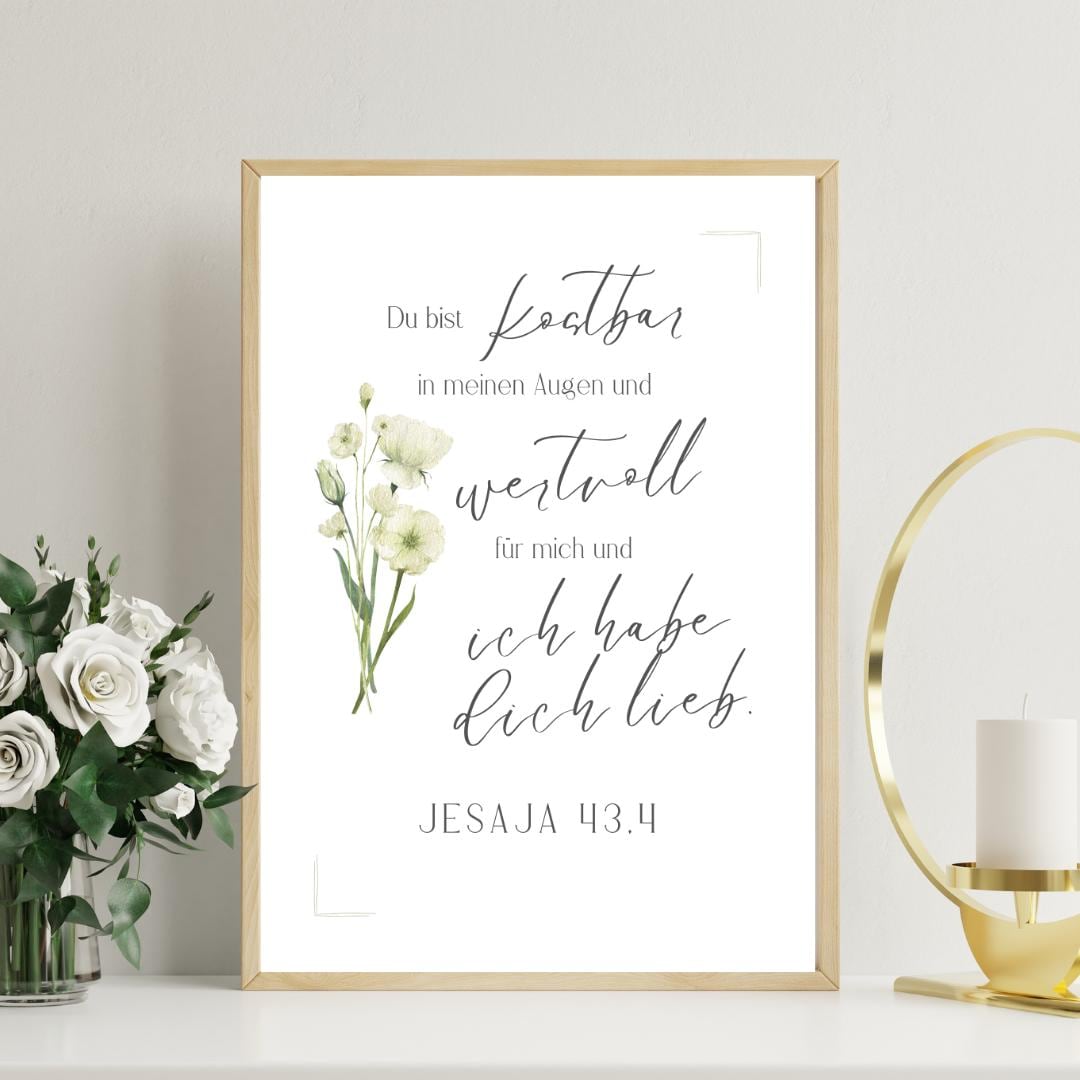 Christian Poster | Isaiah 43:4 | PDF | Download