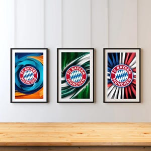 10 Bayern Munchen Digital Prints | Bayern Munchen Posters | Football | Soccer Posters | Bayern Munchen Art | Champions League | Soccer Gift