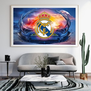 7 Real Madrid Digital Prints | Real Madrid Posters | Football Posters | Soccer Posters | Real Madrid Art | Champions League | Soccer Gift