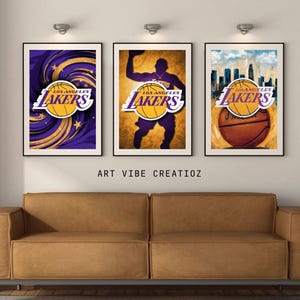 10 Los Angeles Lakers Basketball Prints | Basketball | Los Angeles Lakers Posters | American Basketball Posters | Los Angeles Lakers