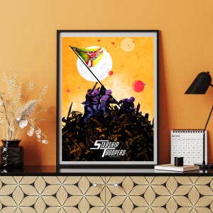 Starship Troopers Movie Print | Movie Poster | Film Print | Wall Art | Cinema | Room Decor | Film Art | Alternative Art | Sci-Fi | 90&#39;s