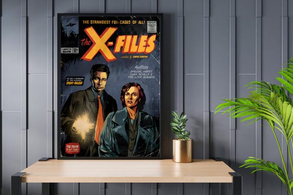 The X Files TV Print | Movie Poster | Film Print | Wall Art | Cinema | Room Decor | Film Art | Alternative Art | Classic TV | Sci-Fi | 90's