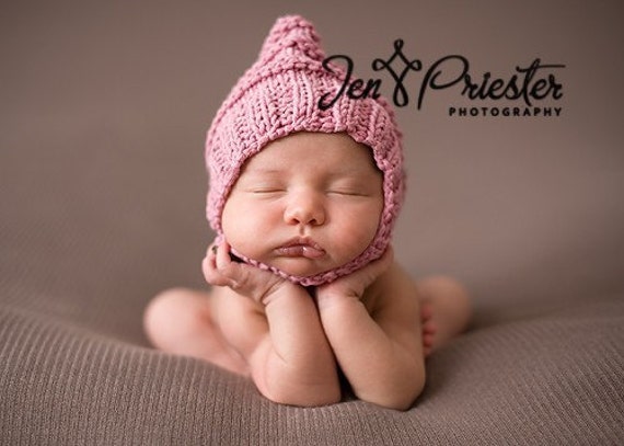 baby hat with strap