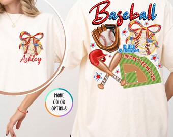 Comfort Colors® Custom Coquette Baseball Shirt, Baseball mom Shirt, Hey Batter Batter Swing Tee, 3 Up 3 Down Shirt, Game Day Baseball Tshirt