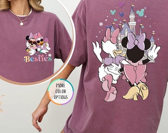 Comfort Colors® Minnie Mouse And Daisy Duck Besties T-Shirt, Friends Matching Shirt, Besties Shirt, Disney Besties Tee, Disney Girls Shirt