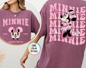 Comfort Colors® Disney Minnie Mouse Shirt, Disney Women Shirt, Cute Minnie Shirt, Disney Girls Trip, Disneyland Vacation, Disney Summer Tee