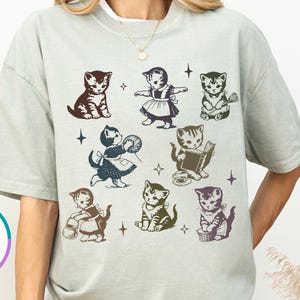Comfort Colors® Cats 90s Vintage Style Tshirt, Cat Lover Gift, Cat 90s Tattoo, Cute Cat Shirts, Cat Life Shirt, Funny Cat Shirt, Cat Mom Tee