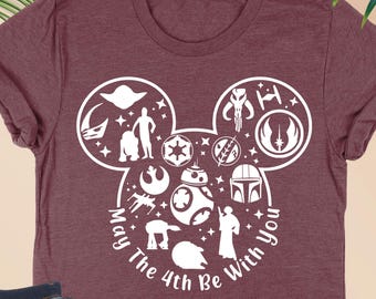 May The Fourth Be With You Shirt, Disney Mouse Head Shirt, Darth Vader Stormtrooper May The 4th Be With You Shirt, Disney Star Wars Shirt