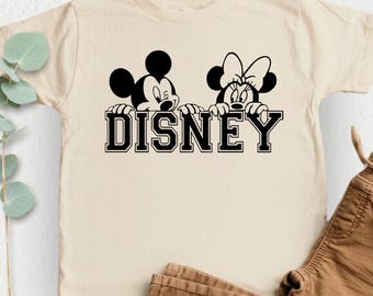Disney Kids Shirt, Disney Mickey Minnie Shirt, Kids Disney Trip, Disney Lover Gift, Disneyland Vacation,Mickey Minnie Ears Shirt, Disney Tee