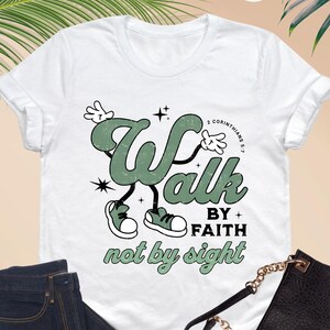 Walk By Faith Shirt, Faith Shirt, Church Shirt, Western Christian Shirts, Bible Verse Shirt, Religious Shirt, Jesus Shirt, Christian Gifts