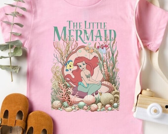 Disney Princess Kids Shirt, The Little Mermaid Shirt, Disney Ariel Princess T-shirt, Ariel Mermaid Tee, Disney Girls Trip, Princess Birthday
