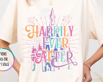 Comfort Colors® Happily Ever After Shirt, Disney Castle Shirt, Magic Kingdom Shirt, Magical World Shirt, Disney World Tee, Disney Girls Trip