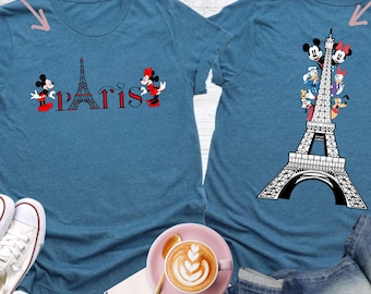 Disney Paris Shirt, Mickey Minnie Eiffel Tower Shirt, Family Matching Paris Shirt, Disneyland Paris Vacation Shirt, Disneyland Family Trip