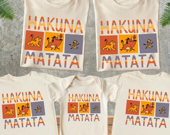 Hakuna Matata Family Shirt, Disney Animal Kingdom Shirt, Disney Matching Shirts, Disney Lion King Tee, Disney Family Trip,Disney Simba Shirt