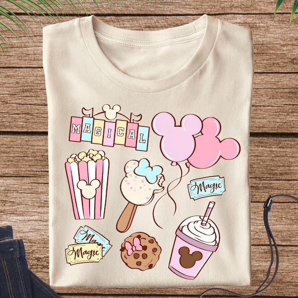 Disney Snacks Shirt, Magical Park Snacks Shirt, Disneyland Snacks Shirt, Epcot Snack Shirt, Magical Castle Shirt, Cute Disney Women Shirt