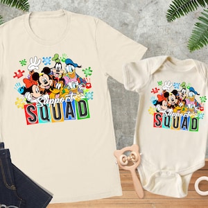 Disney Autism Support Squad Shirt, Mickey and Friends Autism Shirt, Disney Family Shirt For Autism,Autism Awareness Shirt,Autism Mathing Tee