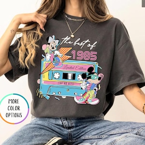 Comfort Colors® The Best Of 1985 Mickey Shirt, Limited Edition Shirt, 40th Birthday Tee, Disney Top 40 Hits, Disneyland Trip, Mickey Minnie