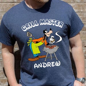 Custom Grill Master Men Shirt, Goofy Dad Shirt, Grilling Dad Shirt, Barbecue Chef T‑Shirt,  Funny Dad BBQ Shirt, Grill Father Shirt, BBQ Tee