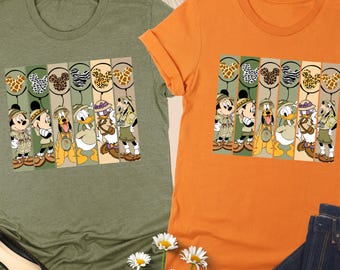 Mickey And Friends Safari T-Shirt, Animal Kingdom Shirt, Disney Safari Trip, Safari Gift, Family Safari Tee, Magic Kingdom, Disney Balloons