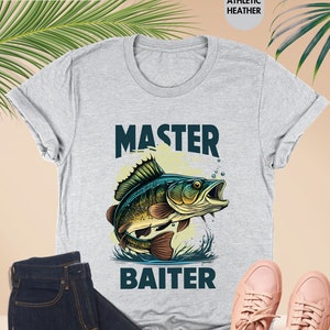 Master Baiter Shirt, Bass Fishing Shirt, Fishing Shirt For Men, Fishing Dad Shirt, Husband Shirt, Master Baiter Tshirt, Fishing Sweatshirt