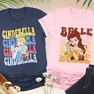Disney Princess Shirts, Disney Princess Birthday Shirt, Disney Girls Trip Shirt, Disneyland Vacation, Disney Besties Shirt, Moana Elsa Belle