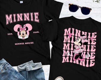 Disney Minnie Mouse Shirt, Disney Girls Trip, Disney Kids Trip, Girls Birthday Party, Minnie Head Shirt, Cute Kids Shirt, Disney Women Tee